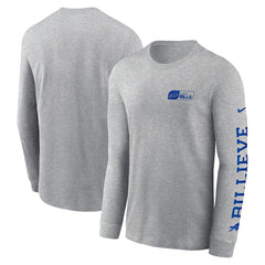 Nike Buffalo Bills All Out Long Sleeve T-Shirt Heather Gray