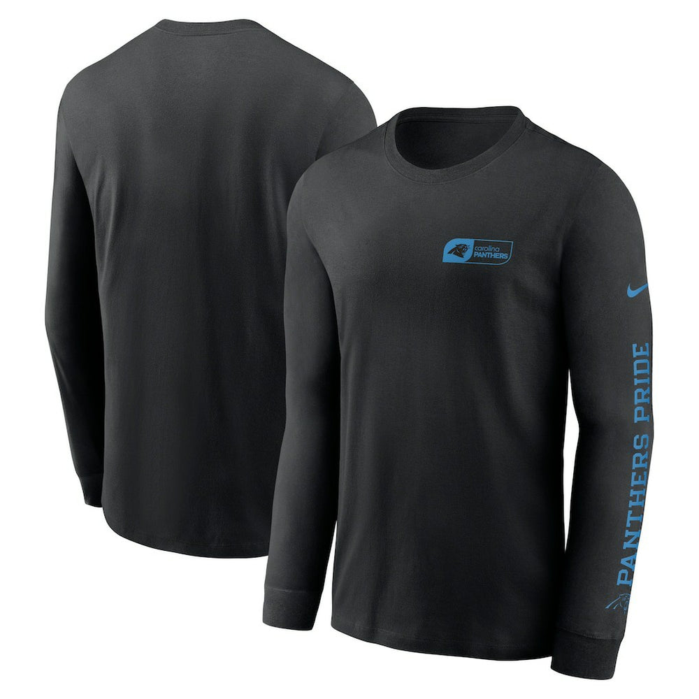 Nike Carolina Panthers All Out Long Sleeve T-Shirt Black