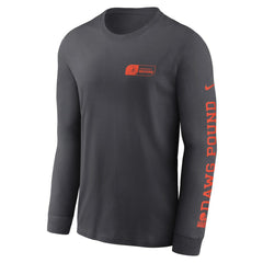 Nike Cleveland Browns All Out Long Sleeve T-Shirt Anthracite