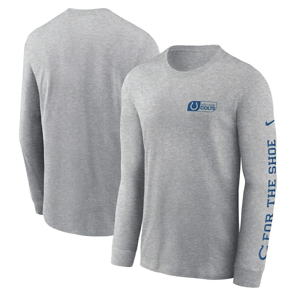 Nike Indianapolis Colts All Out Long Sleeve T-Shirt Heather Gray