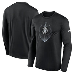 Nike Las Vegas Raiders Icon Legend Performance Long Sleeve T-Shirt Black