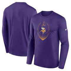 Nike Minnesota Vikings Icon Legend Performance Long Sleeve T-Shirt Purple