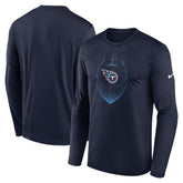 Nike Tennessee Titans Icon Legend Performance Long Sleeve T-Shirt Navy