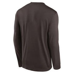 Nike Cleveland Browns Icon Legend Performance Long Sleeve T-Shirt Brown