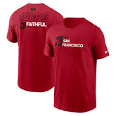 Nike San Francisco 49ers Outline T-Shirt Scarlet