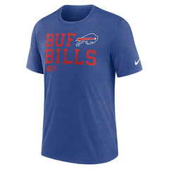 Nike Buffalo Bills Overlap Lockup Tri-Blend T-Shirt Royal