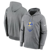 Nike Los Angeles Rams Icon Performance Pullover Hoodie Heather Gray