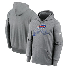 Nike Buffalo Bills Performance Pullover Hoodie Heather Gray