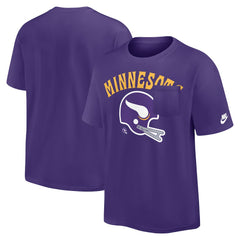 Nike Minnesota Vikings Rewind Heavy Max90 Pocket T-Shirt Purple