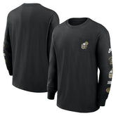 Nike New Orleans Saints Rewind Heavy Max90 Pocket Long Sleeve T-Shirt Black