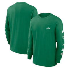 Nike New York Jets Rewind Heavy Max90 Pocket Long Sleeve T-Shirt Green