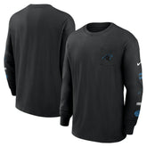 Nike Carolina Panthers Rewind Heavy Max90 Pocket Long Sleeve T-Shirt Black