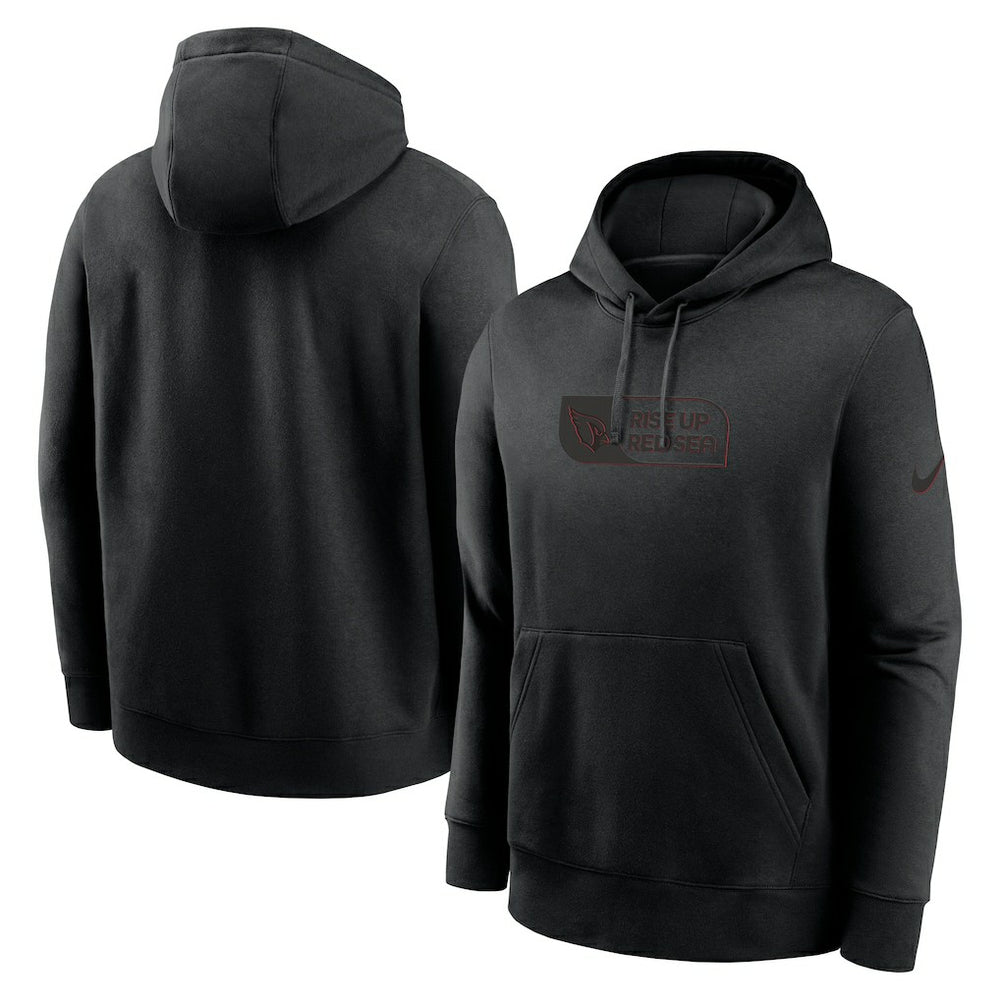 Nike Arizona Cardinals Edge Pack French Terry Club Pullover Hoodie Black