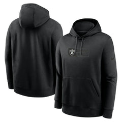 Nike Las Vegas Raiders Edge Pack French Terry Club Pullover Hoodie Black