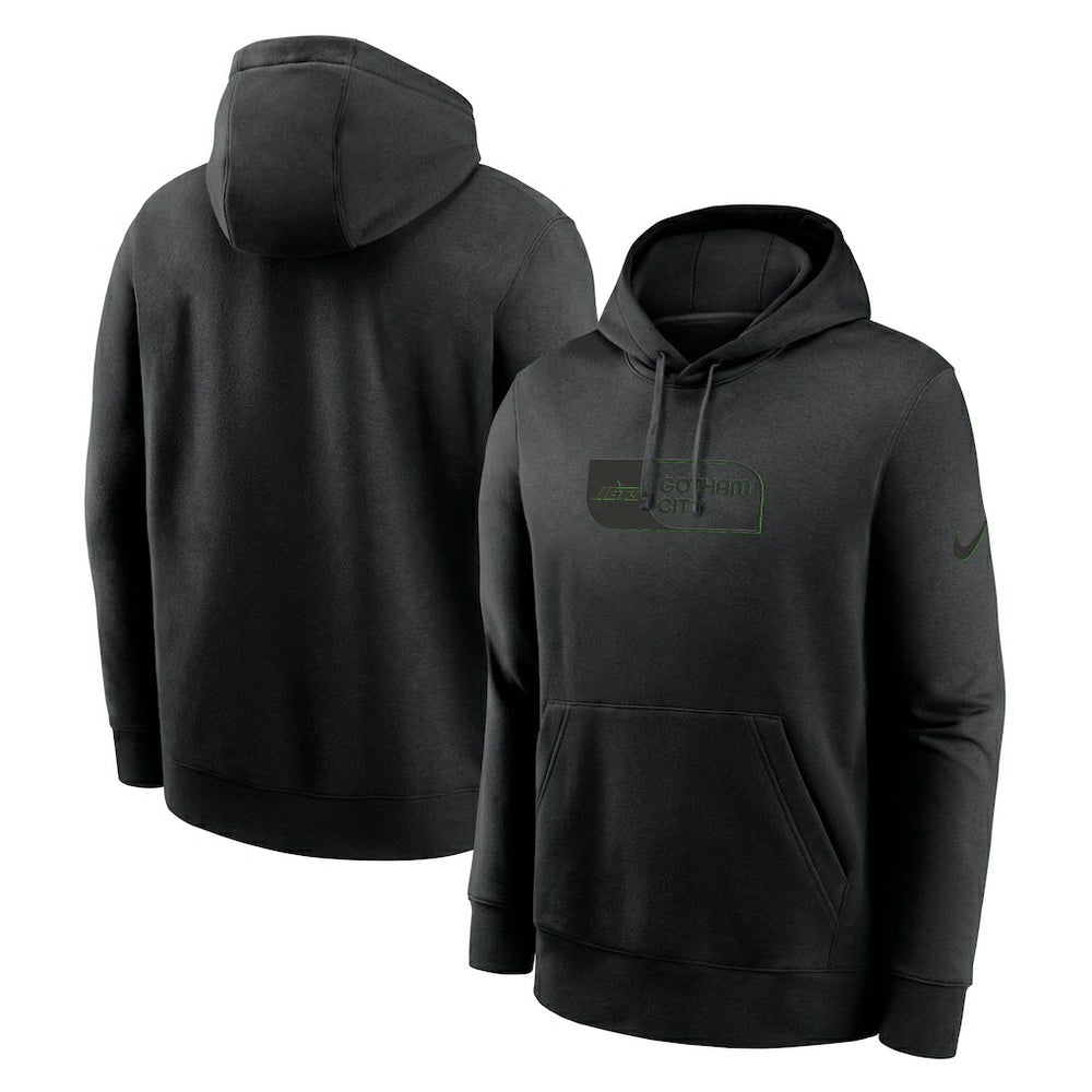 Nike New York Jets Edge Pack French Terry Club Pullover Hoodie Black