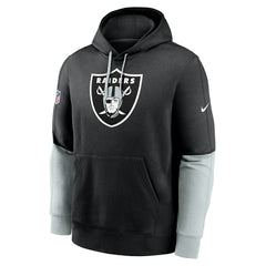 Nike Las Vegas Raiders 2024 Sideline Club Pullover Hoodie Black