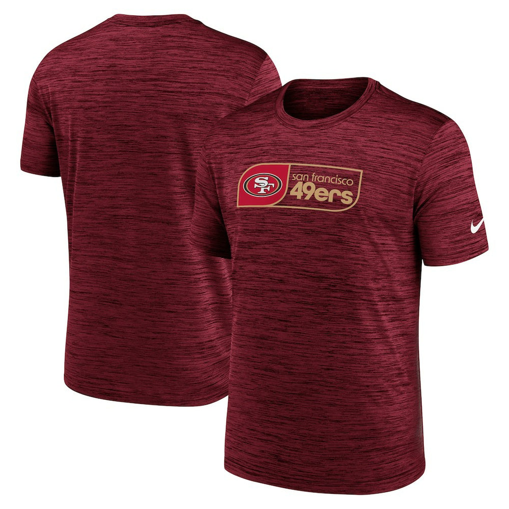 Nike San Francisco 49ers Big & Tall Velocity Performance T-Shirt Scarlet