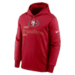 Nike San Francisco 49ers Big & Tall Performance Pullover Hoodie Scarlet