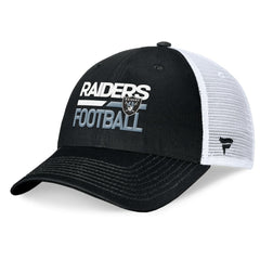 Fanatics Las Vegas Raiders Upper Trucker Adjustable Hat Black/White