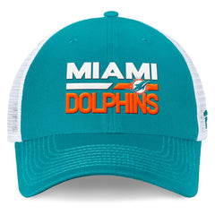 Fanatics Miami Dolphins Upper Trucker Adjustable Hat Aqua/White