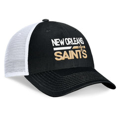 Fanatics New Orleans Saints Upper Trucker Adjustable Hat Black/White