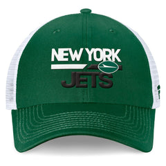 Fanatics New York Jets Upper Trucker Adjustable Hat Green/White