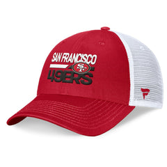 Fanatics San Francisco 49ers Upper Trucker Adjustable Hat Scarlet/White