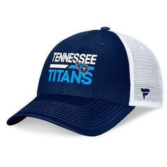 Fanatics Tennessee Titans Upper Trucker Adjustable Hat Navy/White