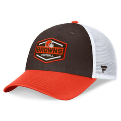 Fanatics Cleveland Browns Bench Trucker Adjustable Hat Brown/Orange
