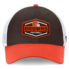 Fanatics Cleveland Browns Bench Trucker Adjustable Hat Brown/Orange