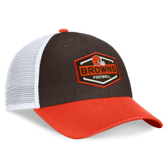 Fanatics Cleveland Browns Bench Trucker Adjustable Hat Brown/Orange