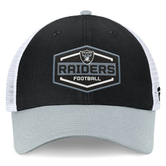 Fanatics Las Vegas Raiders Bench Trucker Adjustable Hat Black/Silver