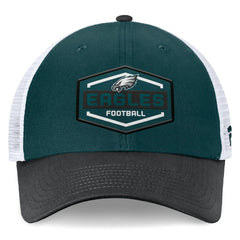 Fanatics Philadelphia Eagles Bench Trucker Adjustable Hat Midnight Green/Black