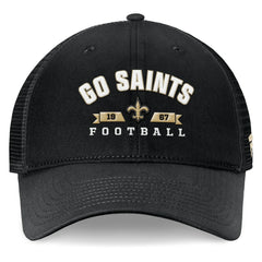 Fanatics New Orleans Saints Timeout Trucker Adjustable Hat Black
