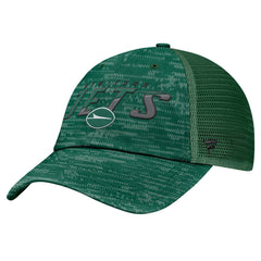 Fanatics New York Jets Challenge Trucker Adjustable Hat Heather Green