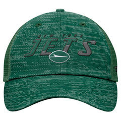 Fanatics New York Jets Challenge Trucker Adjustable Hat Heather Green