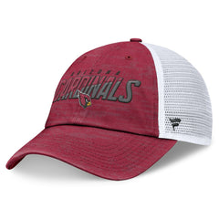 Fanatics Arizona Cardinals Challenge Trucker Adjustable Hat Heather Cardinal