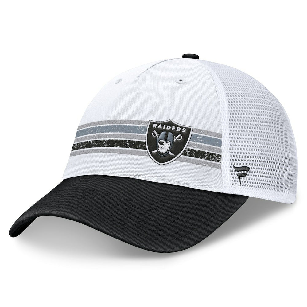 Fanatics Las Vegas Raiders Flawless Stripe Adjustable Hat White/Black