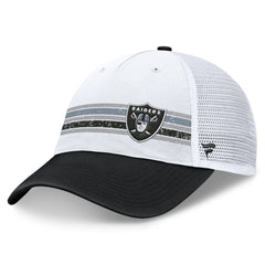 Fanatics Las Vegas Raiders Flawless Stripe Adjustable Hat White/Black