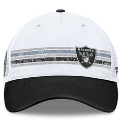 Fanatics Las Vegas Raiders Flawless Stripe Adjustable Hat White/Black