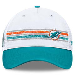 Fanatics Miami Dolphins Flawless Stripe Adjustable Hat White/Aqua