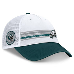 Fanatics Philadelphia Eagles Flawless Stripe Adjustable Hat White/Midnight Green