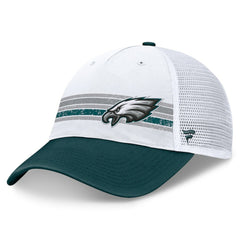 Fanatics Philadelphia Eagles Flawless Stripe Adjustable Hat White/Midnight Green