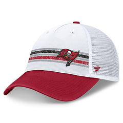 Fanatics Tampa Bay Buccaneers Flawless Stripe Adjustable Hat White/Red