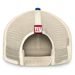 Fanatics New York Giants Diamond Stripe Trucker Adjustable Hat Natural/Royal
