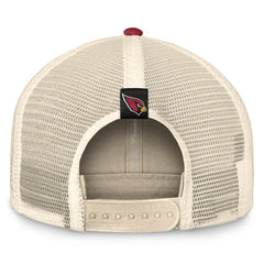 Fanatics Arizona Cardinals Diamond Stripe Trucker Adjustable Hat Natural/Cardinal