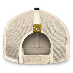 Fanatics Jacksonville Jaguars Diamond Stripe Trucker Adjustable Hat Natural/Black