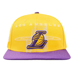 Los Angeles Lakers Pro Standard Logo Morph Snapback Hat Gold/Purple
