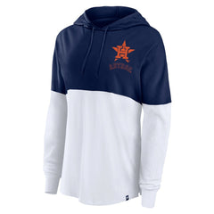 Houston Astros Fanatics Women's Backup Option Pullover Hoodie - Navy/White - Fanatics Online