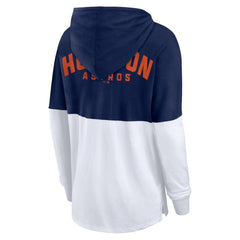 Houston Astros Fanatics Women's Backup Option Pullover Hoodie - Navy/White - Fanatics Online